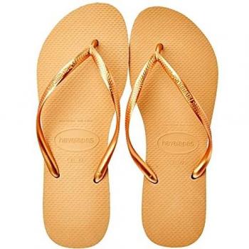 Havaianas Slim Women's Flip Flops Gold