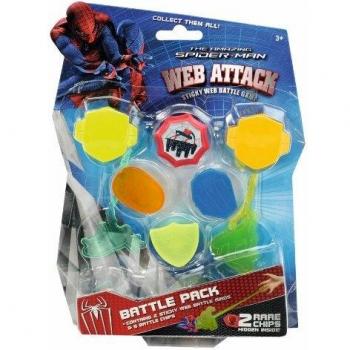 Majorette 2 lanzadores 6 chips web attack spiderman