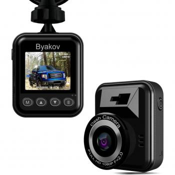 Cámara de Coche, Byakov Dash-Cam cámara del coche Full HD 1920x1080p 1.5 pulgadas pantalla Mini Dash Cam para coche 170 Degree Angulo dash cámara del coche
