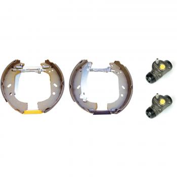 Kit de frenos BREMBO K23033 - Disco y tambor, incluye pastillas de freno, discos de freno, componentes para instalación y es compatible con vehículos específicos
