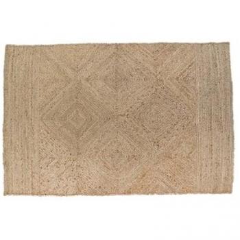 Alfombra DKD Home Decor Marrón Yute 120 x 180 x 1 cm
