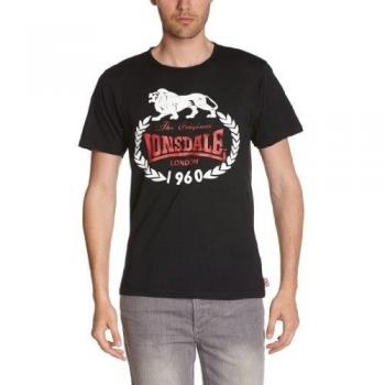 Lonsdale Original 1960 Slim-Fit Short Sleeve T-Shirt - Black/White/Red