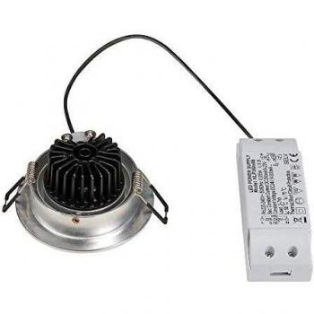 Empotrable LED redondo SLV New Tria 77, aluminio, 6W, 3000K, cálido