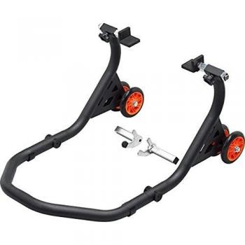 Hi-Q Tools Soporte de Montaje Soporte para Motocicletas Soporte de Montaje III Trasero con ángulo + monturas de Carrera, Unisex, Multiuso, para Toda estación, Acero