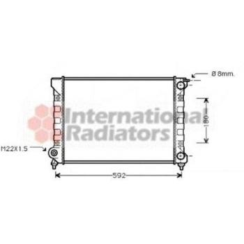 Van Wezel 58002045 Radiador, refrigeración del Motor
