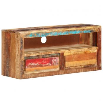 Mueble de TV 88x30x40 cm en Madera Sólida Recuperada