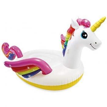 Flotador Gigante Isla Unicornio Inflable 251x163x145 cm