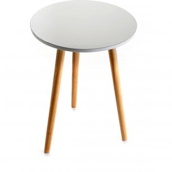 Versa Virginia - Mesa auxiliar, color blanco