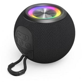 Altavoz Bluetooth Hama Ball Shape Negro con 5 Modos de Luz y 10 Horas de Batería