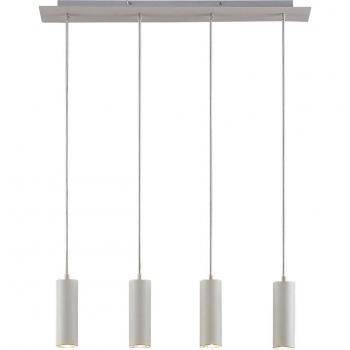 Lámpara colgante moderna Lindby Joffrey, 4 luces, color blanco, material metal e.o., para salón y comedor, con casquillos GU10