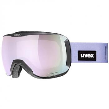 Uvex Máscara de Esquí Downhill 2100 Colorvision con lente espejada gris y diseño en color lavanda