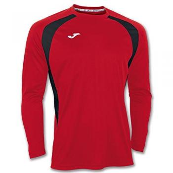 Joma 100015.601 - Camiseta de equipación de manga larga para hombre, color rojo / negro, talla XL