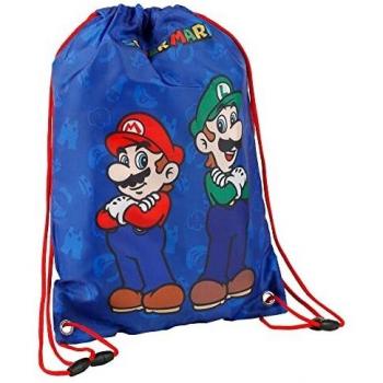 SUPERMARIO Bolsa saco cordones 40CM Mario Y Luigi