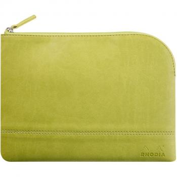 Rhodia 116631C - Bolsa con cremallera - Rhodiarama - Mediana - Verde anís