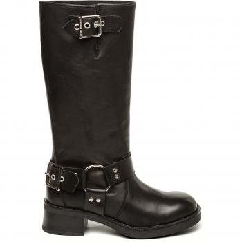Steve Madden Beau Women's Black Leather Boots