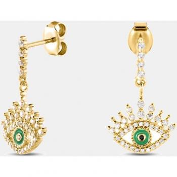 Agatha Paris - Pendientes Los Favoritos de Paula de plata, circonita y esmalte