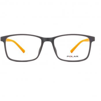 Polar 538 Kids With Clip-On 71 Kids' Eyeglasses Grey Size 50 - Blue Light Block Available