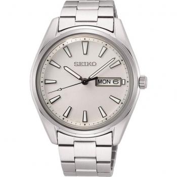 Seiko - Reloj de mujer Neo classic SUR339P1 de acero con correa plateada