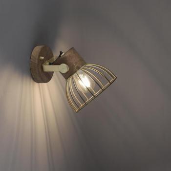 Lámpara de Pared y Techo Alami en Bronce Mate E27 1 Foco