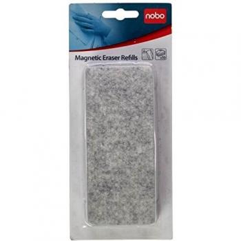 Nobo Recambios para Borrador de Pizarra Blanca, Paquete de 10, Superficies de Borrado en Seco, 34534497