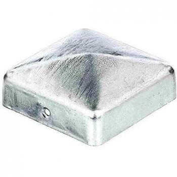Tapa para postes de madera 70x70mm, forma plana, galvanizada