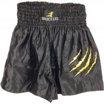 Tunturi-Fitness 14BLSMA032 Bruce Lee Pantalones cortos Kickbox, Negro, S