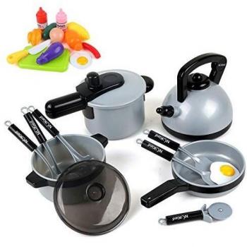 BeebeeRun Juguete de Cocina Set,Cocina de Juguete,Niños de 3 Años de Edad,22 Piezas