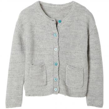 VERTBAUDET Chaqueta de Punto fantasía niña Gris Jaspeado 3A
