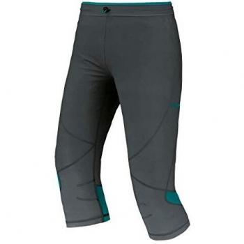 Trango Humma - Pantalón Pirata para Mujer, Color Negro/Gris Metal, Talla XS