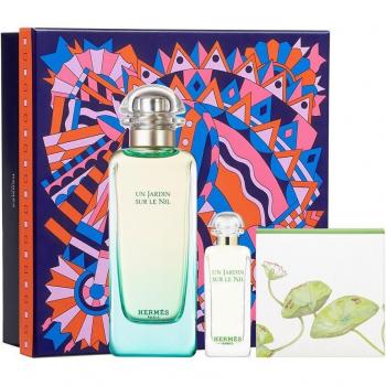 Hermès Un Jardin Sur Le Nil Eau de Toilette Gift Set (100ml EDT Spray + 7.5ml EDT Miniature + 50g Perfumed Soap)