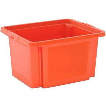 Kis 8638000 0553 02 H Box-Caja de almacenaje plástico, 23 L, color naranja