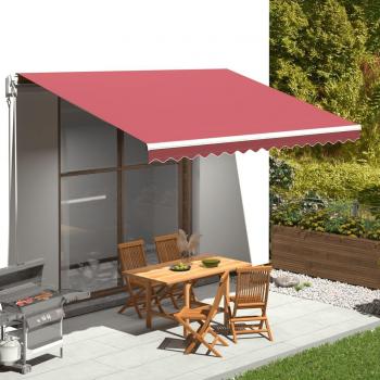 Tela de repuesto para toldo rojo burdeos 4,5x3 m Vidaxl