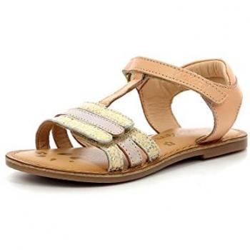 KICKERS Girl's Diamanto Sandal, Nude Metallic, 1.5 UK