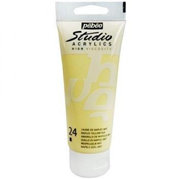 Pintura Acrílica Pébéo Studio 100 ml - Amarillo de Nápoles Imitación
