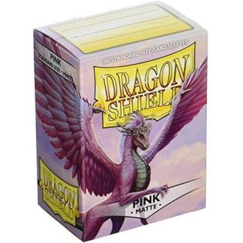 Dragon Shield Paquete de 100 Fundas estándar para Cartas 11012 Color Rosa Mate