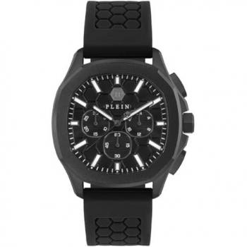 Philipp Plein Spectre Chrono Men's Watch Black, Silicone, One Size