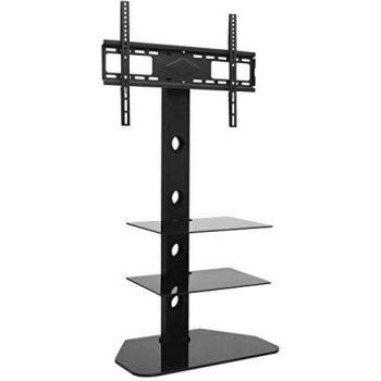 Soporte para TV Giratorio de Suelo VESA 600x400 mm con 2 Estantes