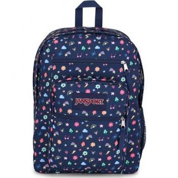 Mochila juvenil y funcional Big Student Jansport 34L azul marino rosa multicolor