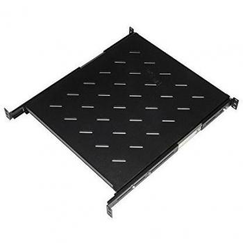 Estante Universal para Armario Rack Extraíble sobre Raíles Telescópicos 1 Unidad Negro 550mm