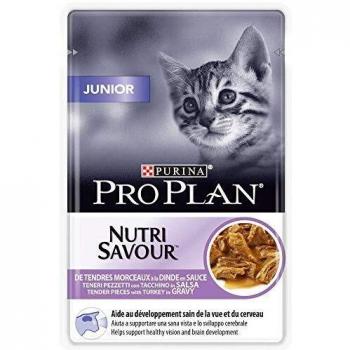 Purina Pro Plan NutriSavour Junior Wet Cat Food Tender Turkey in Gravy, 85g Pouch