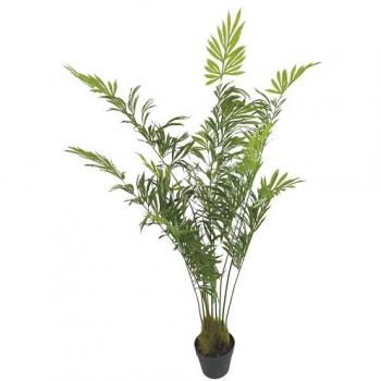 Planta Artificial Areca Caryota 140 cm Verde con Maceta Realista para Interior y Exterior