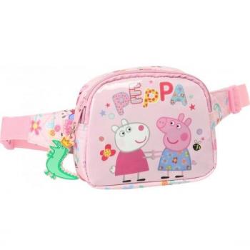 Riñonera Infantil Peppa Pig Having Fun 14x11x4 cm - Safta
