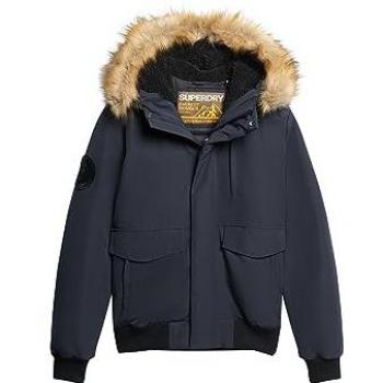 Chaqueta Puffer Acolchada con Capucha Superdry Everest Azul Cobalto - L