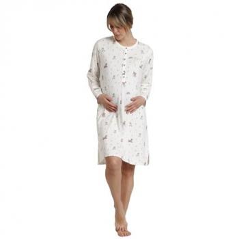 Camisola Maternidad Manga Larga Disney Bambi You Are So Loved para Mujer - Algodón Homewear Blanca