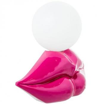 Lámpara de mesa Alexandra House Living Rosa Acrílico Plástico Melamina 33 x 29 x 16 cm Labios