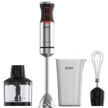 Batidora de Mano Solac BA5616 PRO 1200W con 3 Accesorios y Cuchillas de Acero Inoxidable