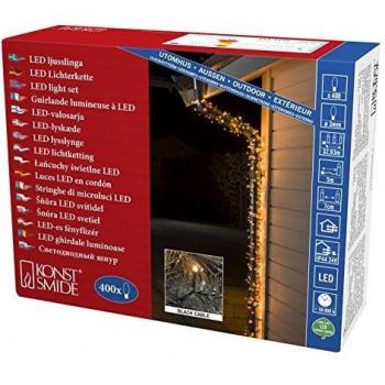 Guirnalda LED Micro 400 con Transformador Exterior, 28 m, Luz Ámbar Cálida