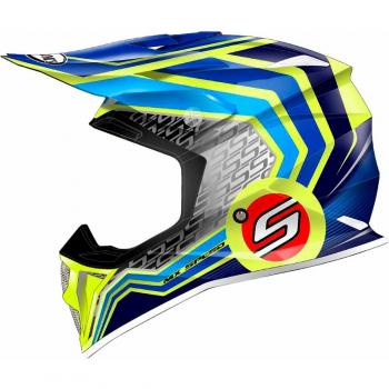 Suomy Casco de Cross MX Speed Pro Forward Azul-Amarillo