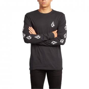 Volcom Camiseta Manga Larga Deadly Stone BSC LS Negro Talla: S