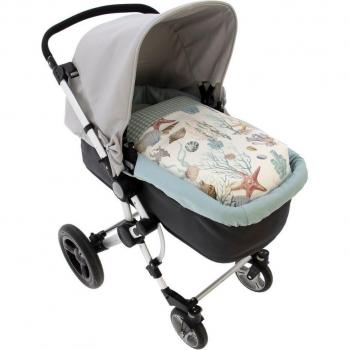 Saco Nido Coche Capazo modelo Pals Verde Rosy Fuentes - Saco nido para capazo de bebé universal, color verde, diseño modelo Pals, adecuado para la mayoría de los capazos
